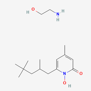 Estructura química 2D de Sebunul-PO (Piroctone Olamine)