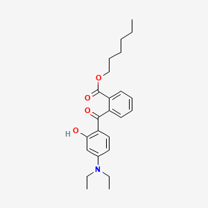 2D chemical structure of Sunbest-A+ (Diethylamino Hydroxybenzoyl Hexyl Benzoate)