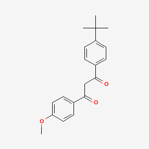 2D chemical structure of Sunbest-AVB (Butylmethoxydibenzoylmethane)