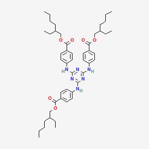 Estructura química 2D de Sunbest-EHT (Ethylhexyl Triazone)