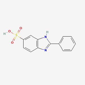 Estructura química 2D de Sunbest-ENS (Phenylbenzimidazole Sulfonic Acid)