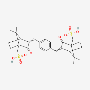 Estructura química 2D de Sunbest-MXS (Terephthalidylene Dicamphor Sulfonic Acid)