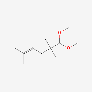 Estructura química 2D de VinArom Citronia (Pomelo Acetal)