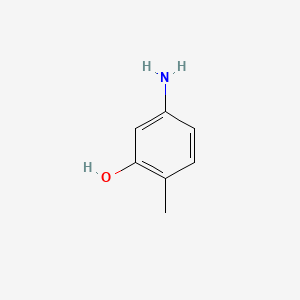 Estructura química 2D de VINCOL 4A2H HD (4-amino-2-hydroxytoluene)