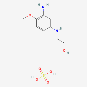 Estructura química 2D de VINCOL AHEA HD (2-amino-4-hydroxyethylaminoanisolesulfate)