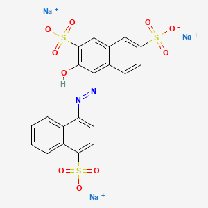 Estructura química 2D de VINCOL Amaranth CC (CI 16185)