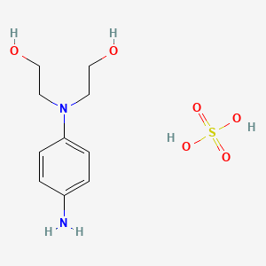Estructura química 2D de VINCOL BHP HD (N,N-Bis(2-Hydroxyethyl)-p-Phenylenediamine Sulfate)