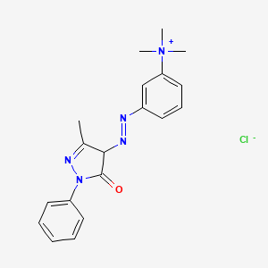 Estructura química 2D de VINCOL Butterscotch HC (Basic Yellow 57)