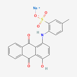 2D chemical structure of VINCOL Deep Mauve CA (Acid Violet 43)