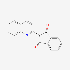 2D chemical structure of VINCOL Fiery Dandelion OS (D&C Yellow 11 (Oil Soluble))