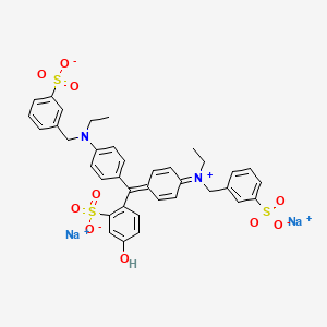 Estructura química 2D de VINCOL Green Amethyst CF (FD&C Green 3)