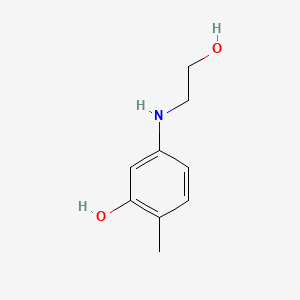 Estructura química 2D de VINCOL HEAP+ HD (2-methyl-5-hydroxyethylaminophenol)