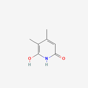 Estructura química 2D de VINCOL HMP HD (2,6-Dihydroxy-3,4-dimethylpyridine)