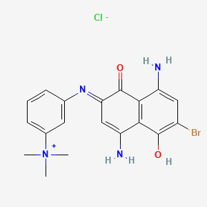 Estructura química 2D de VINCOL Stormy Blue HC (Basic Blue 99)
