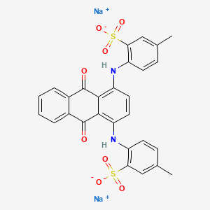 Estructura química 2D de VINCOL Turquoise Green CC (D&C Green 5)