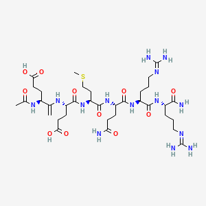 Estructura química 2D de VinPep-ARG (Acetyl hexapeptide-8)