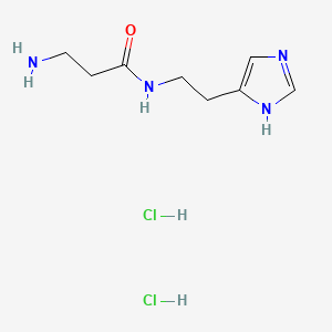 2D chemical structure of VinPep-ATN (Decarboxy Carnosine HCL)