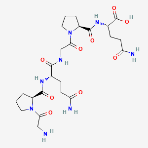 2D chemical structure of VinPep-CLX (Hexapeptide-9)