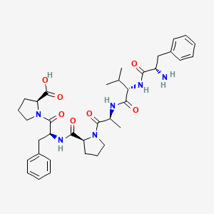 Estructura química 2D de VinPep-CNX (Hexapeptide-11)