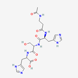 2D chemical structure of VinPep-i (Acetyl tetrapeptide-5)