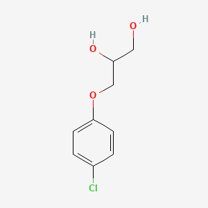 2D chemical structure of VinShield-CPS (Chlorphenesin)